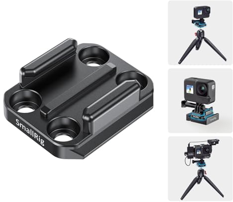 SMALLRIG Action Camera Mount Adapter Aluminium Schnallen Adapter Buckle Mount mit Integrierter Schnellwechselplatte für GoPro Hero 13/12/11/10/9/8/7 Black - APU2668