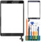 per iPad Mini 1 2 Touch Screen Digitizer Vetro di Ricambio per A1432, A1454, A1455, A1489, A1490 Touch Display Panel Kit Parti di Riparazione(Non LCD, con Pulsante Home) (Nero)