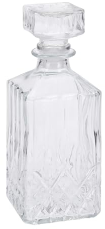 Whisky Cognac Rum Glas Karaffe 900 ml Dekanter Glaskaraffe Whiskey Flasche Whiskyflasche