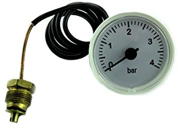 HTS PRESSURE GAUGE COMPATIBLE WITH FERROLI FALCON II 80 COMBI F24E F24B F30B OPTIMAX 25C 25S DOMINA N80 N80 DGT SYSTEM 10-23 ARENA 30 C DOMINA 80E MODENA 80E 102 102/1 BOILER PRESSURE GAUGE 39806330