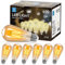 Aigostar Edison Vintage lampe E27,4W LED Lampen Vintage Antike Glühlampe, Warmweiß 2200K, 440LM Dekorative Glühbirne, Ideal für Nostalgie und Retro Beleuchtung im Haus Café Bar-6 Stück