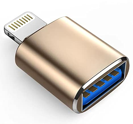 Adaptateur Lightning vers USB pour Appareil Photo, câble USB 3.0 OTG pour iPhone/iPad pour connecter Un Lecteur de Cartes, Une clé USB, Un Disque U, Un Clavier, Une Souris, des concentrateurs