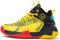 Adoff Kinder-Basketballschuhe High-Top-Dämpfung Leichte rutschfeste atmungsaktive aktive Outdoor-Sportschuhe Unisex (40,schwarz gelb)