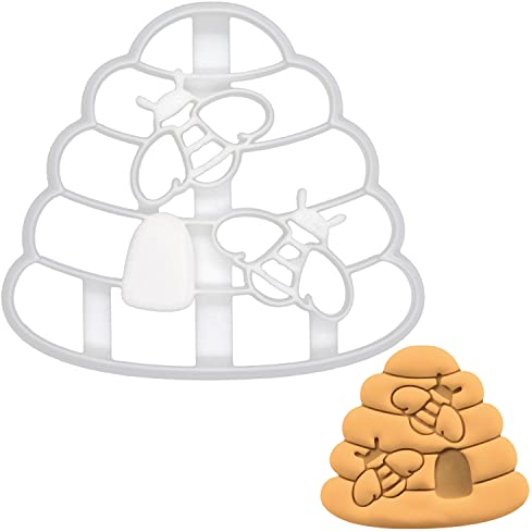 Bienenstock mit Bienen Ausstechform, 1 Teil