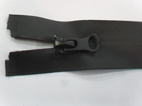 Cerniera chiusura lampo divisibile o fissa spalmata antivento e pioggia 1 o 2 cursori varie lunghezze (18 cm. 1 cursore fissa)