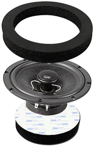 Halatua altavoz coche | Kit mejora altavoces espuma 6.5 | Kit sistema mejora altavoces espuma universal para coche, altavoz puerta coche, anillos rápidos,