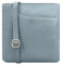 Lloyd Baker Kanatal Umhängetasche aus echtem Leder, weiche Schulter-Handtasche mit verstellbarem Riemen, schmale Handytasche, kompakte Größe mit Einschubfach vorne, Citadel (Sky Blue), One Size