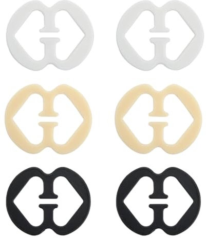 BIVOFU 6 PCS Donna Reggiseno Donna Clip per Racer Back Antiscivolo Regolabile, Antiscivolo e Regolabile, Clip per Reggiseno da Donna con Correttore da Intreccio Racerback