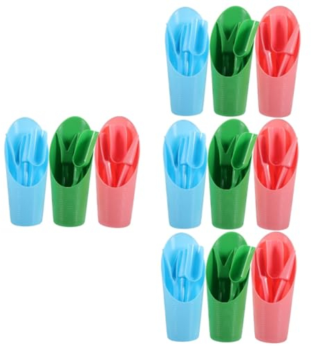 Unomor 4 Sätze Gartengeräte Light licht gartenschippe Locher Scoop Erdschaufeln aus Kunststoff Pflanzlöffel Werkzeug Bonsai Gartenbedarf Blumentopf Topfpflanze Schaufel Graben Plastik
