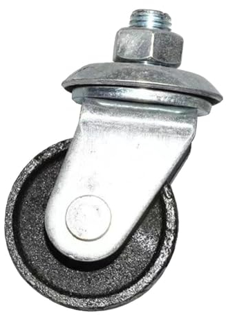 Ronyme Generische Wagenheberrollen, 16-mm-Schaft, Ersatz-Anhänger-Lenkrolle, horizontale Wagenheberrollen aus Metall für 4-Tonnen-Wagenheber