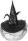 Hatstar Halloween Hexenhut | verziert mit Schleier, Rosen & Federn | Accessoire für Ihr Hexen Kostüm | Spitz Hut Kopfschmuck | Karneval & Fasching (1-schwarz)