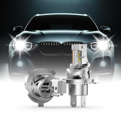 MOTORHOOK H4 Halogen-Scheinwerfer 5500K | 12V 60/55W | IP67 wasserdicht | Abblendlicht | 2er-Pack-6000K