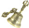 Toyvian 1stück Handgefertigte Messing Vajra Glocke Buddhistische Meditationsglocke Mit Abnehmbarem Griff Dekorative Klangglocke Für Rituale Und Home Decor Fünfstrang Design Hochwertige