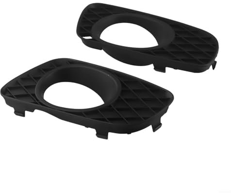 Volakebeing Anteriore Fendinebbia Copertura Della Lampada Telaio Coppia per Smart-Fortwo 451 07-14 Sinistro Destro Lato Ricambio ABS Nero Griglia Lunetta 4518260118 4518200218