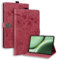 SLLMYYX Custodia per tablet compatibile con OnePlus Pad 2/OnePlus Pad Pro 12,1 2024, motivo gatto con fiori di ciliegio in pelle sintetica (rosso)