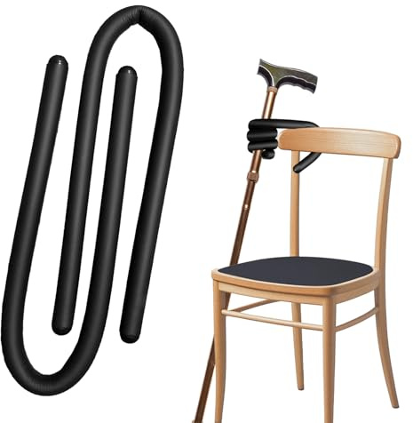 Eophmi Walking Stick Holder 2pcs Walking Stick Accessories Crutches Holder for Fixed to Your Chair Mobility Scooter Wheelchair Anywhere Mobility Accessories