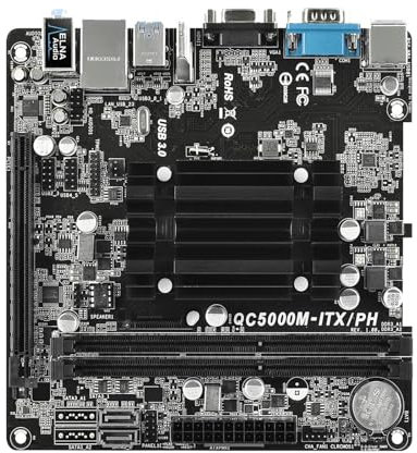 QWEOWW Carte mère Fit for ASRock QC5000M-ITX/PH AMD FT3 Kabini A4-5000 Quad-Core APU 2 x DDR3 16 Go SATA 3 HDMI USB 3.1