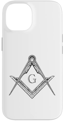 Freimaurer Symbol Winkel & Zirkel Winkelmaß Freimaurerei Hülle für iPhone 14