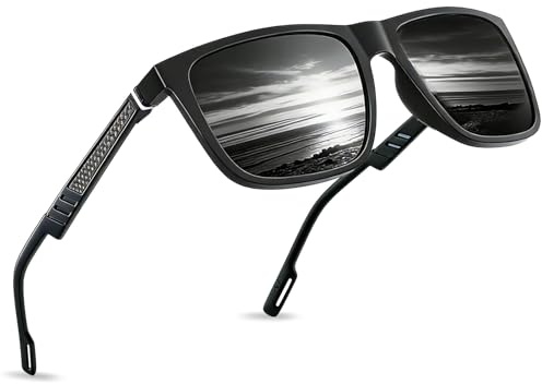 Benaton Retro Sonnenbrille Polarisiert CAT3, Sonnenbrille Polarisiert UV400 Blend Schutz Mode Retro Unisex Ultraleicht Sonnenbrillen Klassisch Outdoor Sport Brille für Fahren Reise Angeln