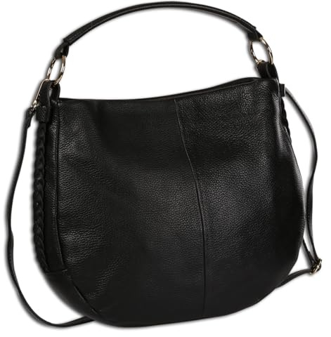 Toscanto Tasche schwarz Schultertasche groß 40x28cmx10cm OTT194SS1