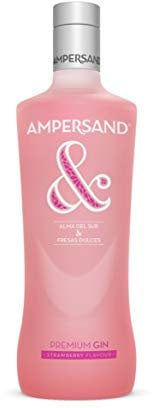 Ginebra premium Ampersand Ginebra sabor Fresa 37.5º 70 cl