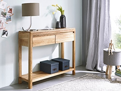 moebel-eins Verona Konsolentisch, Material Massivholz, Wildeiche geölt