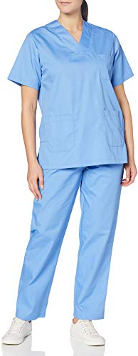 MISEMIYA Casaca Y PANTALÓN Uniformes Sanitarios 8178, Celeste, L Unisex Adulto