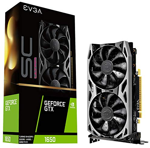 EVGA Tarjeta GRÁFICA GEFORCE GTX 1650 SC Ultra Gaming - 4GB GDDR6-1710 MHz - PCI 3.0-128 bit - HDMI - 2*DISPLAYPORT