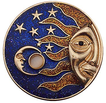 museourstyty Broche Étoile Bleu Ciel Lune Soleil Étoile Galaxies Badge Pin Ciel Étoile Planète