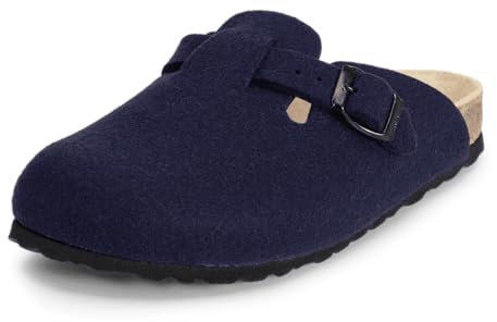 VITAFORM Warme Hausschuhe Damen Filz - Atmungsaktive Pantolette als Filzpantoffeln, Hüttenschuhe oder Schlappen - Made in Germany