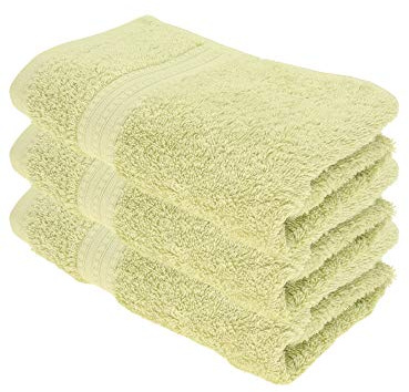 Julie Julsen® Bio Duschtuch-Set, 3 Duschtücher in 32 Farben erhältlich weich und saugstark Lindgrün 70x140 cm