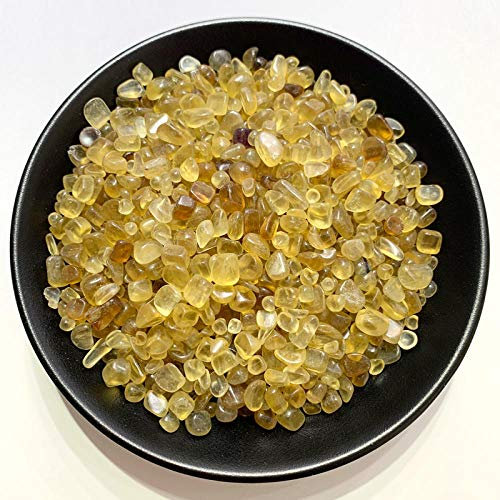 MCWJ 100g Naturstein Mineral Kristall Gelb Fluorit Quarz Kies Heilung DIY Material Aquarium Stein Home Decoration Crafts-8-15mm