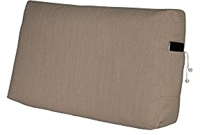Rückenkissen Lesen Palettenkissen Kopfkissen RückenstützeTasche Pocket Euro Paletten Palettenauflage Sofa Nackenstütze Keilkissen Polstermöbel Schlafzimmer Garten MH-UQ-02 Sand 80x45x10/20 cm