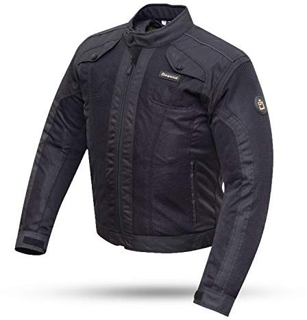 DEGEND 4 CITY Negra | Chaqueta Moto Hombre con Protecciones - Chaqueta Impermeable Transpirable con Ventilación - Ropa de Motociclista - Chaqueta Motera Hombre - Color Negro - Tallas (S-6XL)