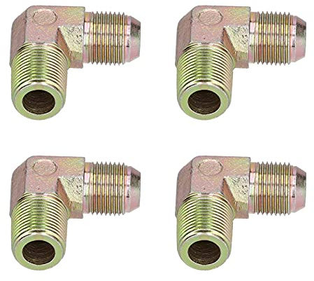 Hapivida 4Pcs Stahl Winkelrohr Verschraubung, 3/8 16mm 1100W/1500W Langlebige Lagerung Luft Pumpe Zubehör Industrieer Satz Teile