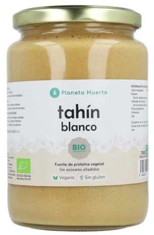 PLANETA HUERTO | Tahín Blanco ECO - Pasta de Sésamo Natural y Ecológica - Formato Grande de 700 g para Cocina y Repostería