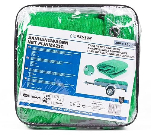 Anhängernetz feinmaschig mit Gummizug Containernetz Ladungssicherung 3,0x1,6 m