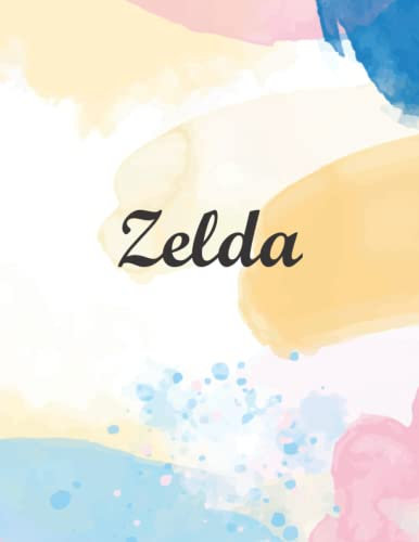 Zelda: Journal Notebook Gray for Writing and Drawing, Blank | Calligraphy Dot Grid Journals | 8.5 x 11 inch - V.661