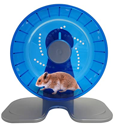 Petest Hamster Laufrad Leise Spinner Hamster Laufräder Ø 21.1 cm Blau