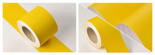 VisitRyl TapetenbordüRe Selbstklebend Vinyl Sockelleiste Dekorative BordüRe Selbstklebende Home BordüRe KüChe TapetenbordüRe Selbstklebend FüR Badezimmer Wohnzimmer Gelb Matt 8cm X 500cm