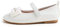 Feversole Girls Cute Dress,Ragazze Mary Jane Strap Scarpe Basse Ballerine da Principessa Scarpe da Scuola Piatte Bianco 32 EU