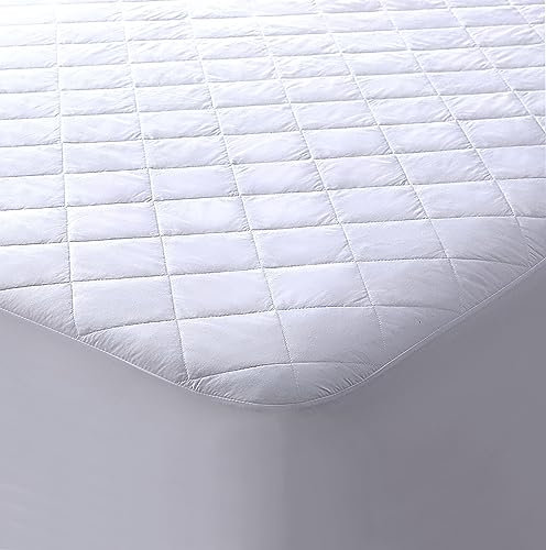 Bronwen Mathews Gesteppter Matratzenschoner für King-Size-Bett, 150 x 200 cm, tief, Matratzenauflage bis 40 cm, Matratzenbezug, atmungsaktiv, hypoallergen (King-Size)