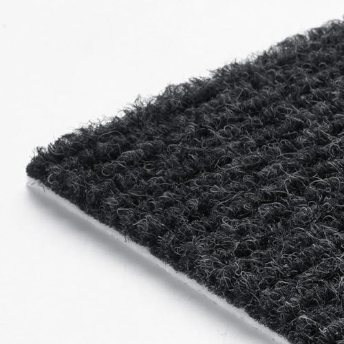 FunStick 30x30cm 30 Stück Selbstklebend Teppichfliesen Bodenbelag Dunkelgraue rutschfest Treppenteppich Schwarz Anthrazit Wasserdicht Teppich Küche Teppichboden Selbstklebend Outdoor Teppich Grau