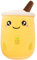 DAJASD Bubble Tea Plüschtier, Bubble Tea Kuscheltier 25cm, Teetasse Kissen Kinderspielzeug, Bubble Pearl Milk Tea Kuschelkissen für Kinder Mädchen Erwachsene Cartoon (Gelb)
