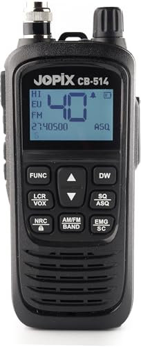 Jopix - Walkie Talkie CB-27 Jopix CB-514 | Amplia Pantalla LCD | 40 Canales | Tecnología NRC | Multi-Normal | VOX, ASQ