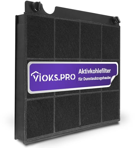 Viоks.pro Aktivkohlefilter für Dunstabzugshaube 225x210mm Ersatz für Elica Model15 Candy 49019595 9029793818 Wpro 484000008575 CHF15/1 Type15 MCFE01 902980045/6 197465 AH040 FCH160 Kohlefilter