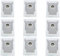 TotalReplace 9x Staubsaugerbeutel kompatibel mit iRobot Roomba i3+ i6+ i7+ s9+ j9+ j7+ Einweg Roboter Staubsauger Staubbeutel