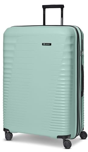Farmhood Eco Edition großer Hartschalen Check-in Koffer nachhaltig | XL Trolley 53 x 31 x 77 cm mit Dehnfalte von 114 auf 120 Liter erweiterbar | Ultra-leicht nur 4,25 Kg