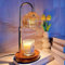 LILOOVKE Candle Warmer Lamp Dimmable Flower with Timer Adjustable Height Flameless Wax Warmer Lamp Home Decor Electric Heating for Jar Candles with Gift Packaging and Two Bulbs