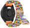 Niboow 20mm Nylon Armband für Garmin vivoactive 6 (42mm)/vivoactive 5/vivoactive 3/Forerunner 165, Geflochtenes Magnetisch Ersatzarmbänder für Garmin Venu Sq 2/Venu 2 Plus/Venu Sq/Venu Sq Music - Bunt